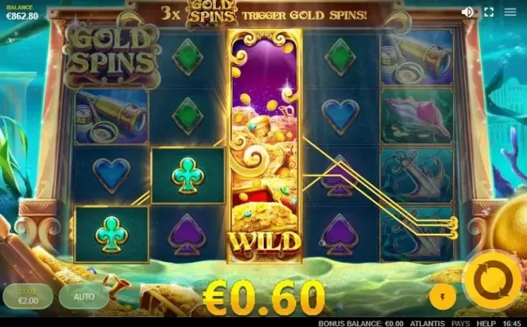 Atlantis slot screenshot 2