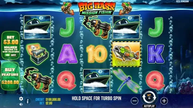 Big Bass Fishing Mission slot screenshot