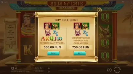 Book of Cats MEGAWAYS slot screenshot 3