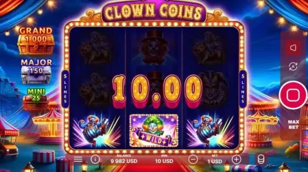 Clown Coins slot screenshot 3