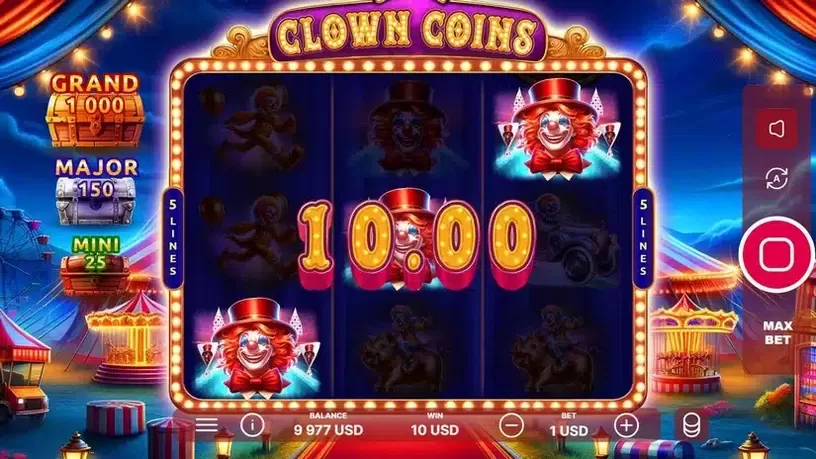 Clown Coins slot screenshot 4