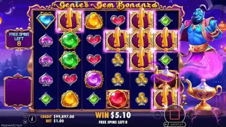 Genie’s Gem Bonanza slot screenshot 5