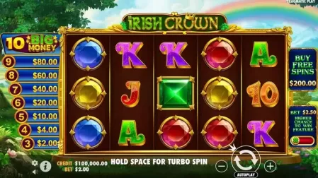 Irish Crown slot screenshot 1