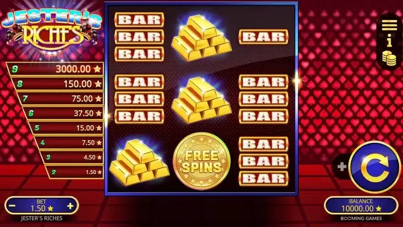 Jesters Riches slot screenshot 1