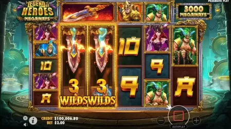 Legend of Heroes Megaways slot screenshot 4