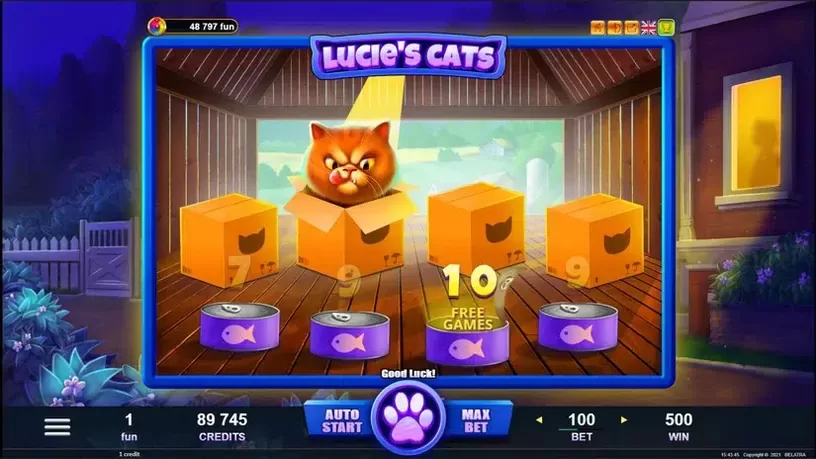 Lucie's Cats slot screenshot 4