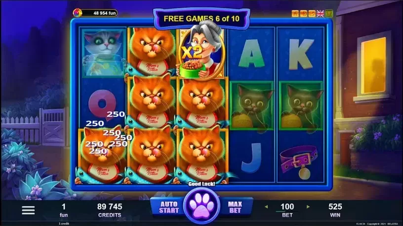 Lucie's Cats slot screenshot 5