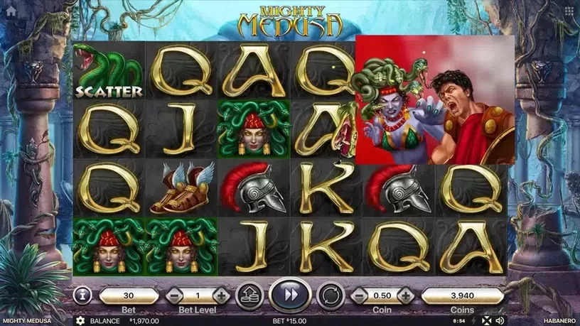 Mighty Medusa slot screenshot 2