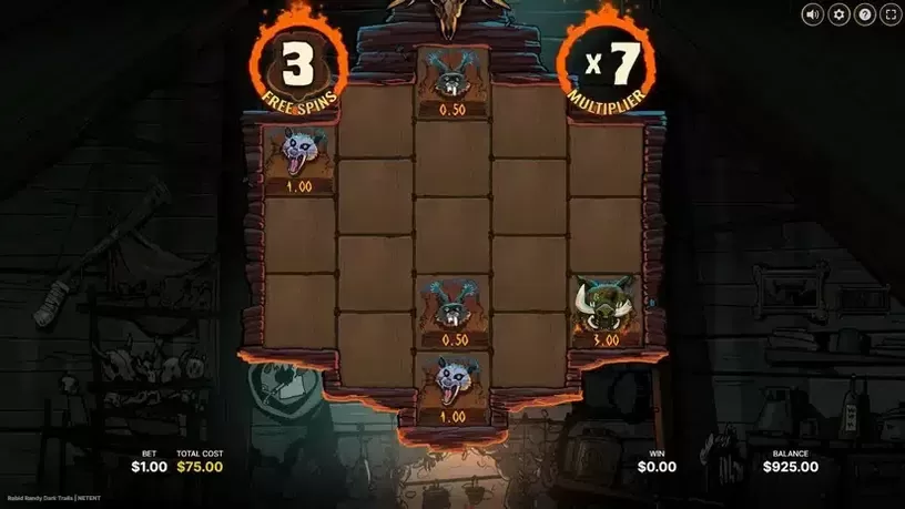 Rabid Randy Dark Trails slot screenshot 4