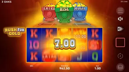 Rush for Gold slot screenshot 3