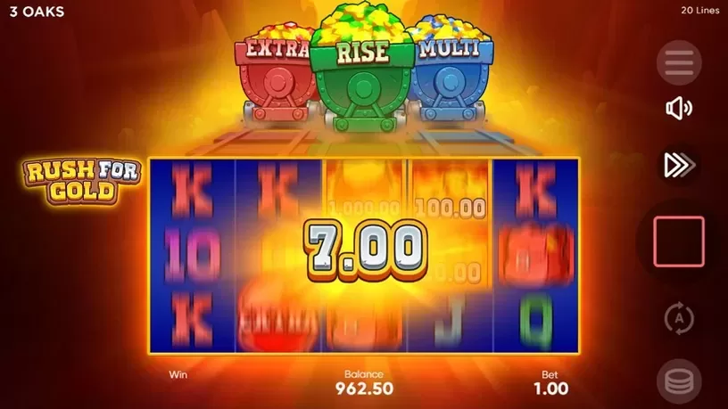 Rush for Gold slot screenshot 3