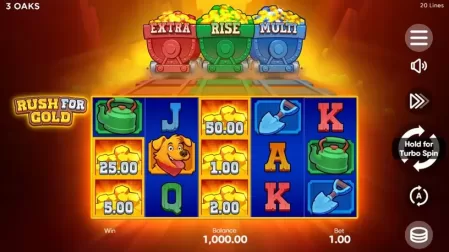 Rush for Gold slot screenshot 1