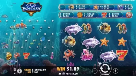 Sea Fantasy slot screenshot 3