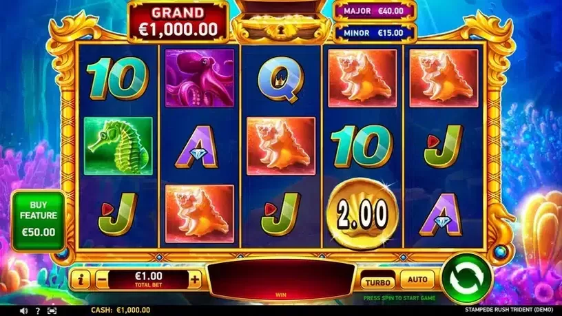 Stampede Rush Trident slot screenshot 1