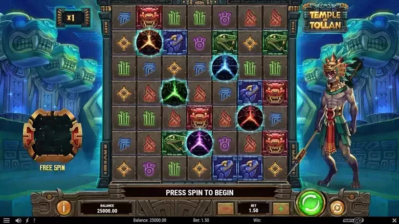 Temple of Tollan slot screenshot