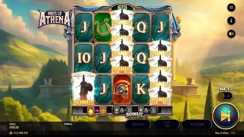 Ways of Athena slot screenshot 