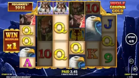 Wolf Legend Gold Megaways slot screenshot 4