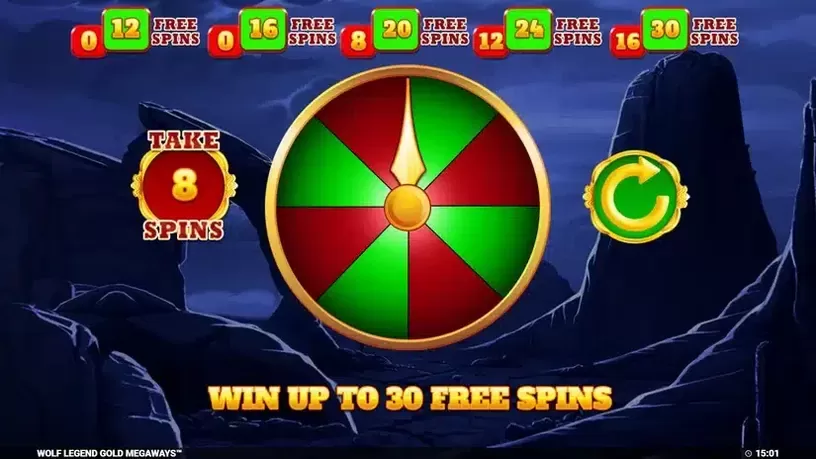 Wolf Legend Gold Megaways slot screenshot 3