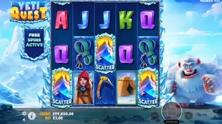 Yeti Quest slot screenshot 2