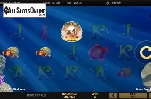 Win Screen 1. 1000 Pearls from High 5 Games