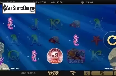 Win Screen 2. 1000 Pearls from High 5 Games