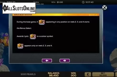 Game Rules 1. 1000 Pearls from High 5 Games
