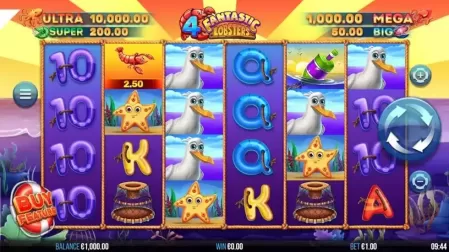 4 Fantastic Lobsters slot screenshot 1