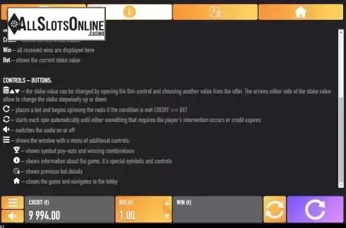 Game Rules screen 2