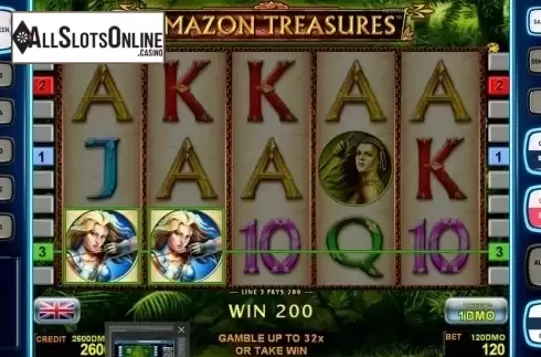 Game workflow . Amazon Treasures Deluxe from Novomatic