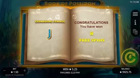 Book of Poseidon slot screenshot 5