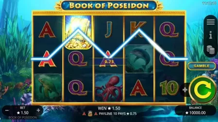 Book of Poseidon slot screenshot 2