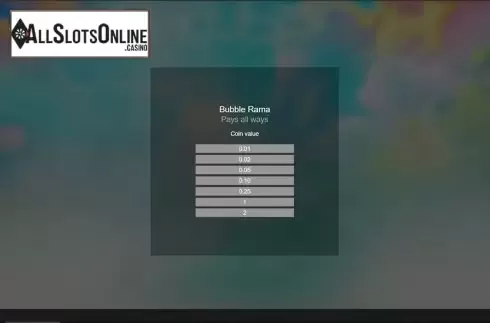 Intro screen. Bubble Rama from Espresso Games