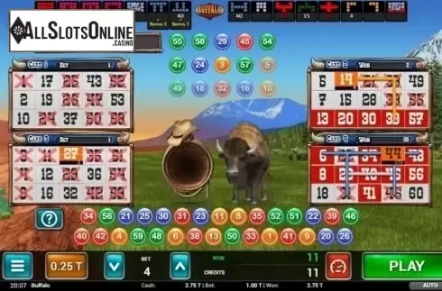 Game Screen 2. Buffalo Bingo from MGA