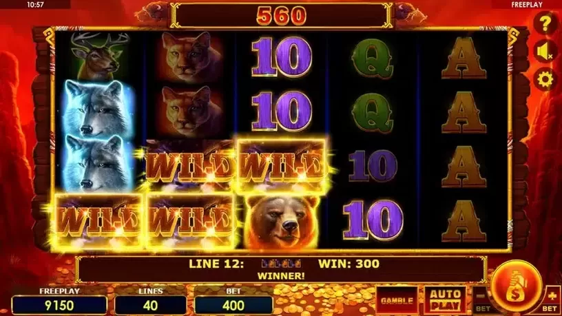 Buffalo Thunderstacks slot screenshot 3