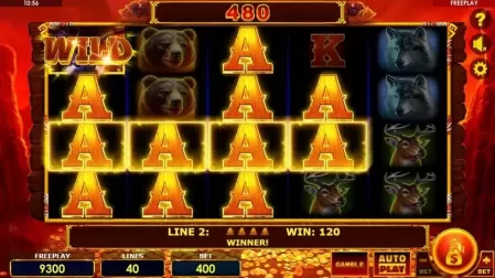 Buffalo Thunderstacks slot screenshot 2