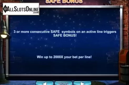 Paytable 4. Burglin Bob from Bluberi