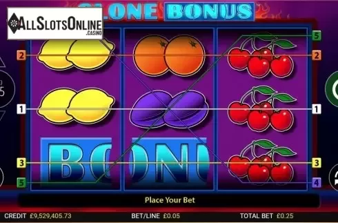 Reel Screen. Clone Bonus from Reel Time Gaming