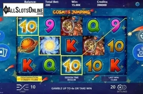 Win Screen. Cosmos Jumping from DLV