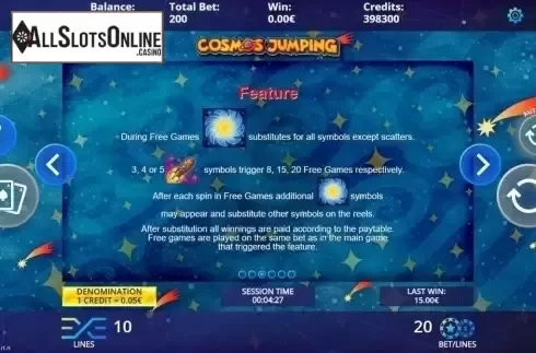 Features. Cosmos Jumping from DLV