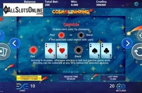 Gamble. Cosmos Jumping from DLV