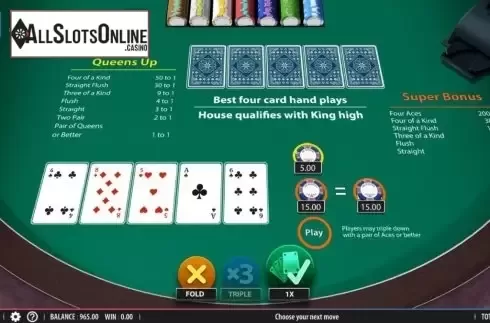Game Screen 2. Crazy 4 Poker (Shuffle Master) from Shuffle Master