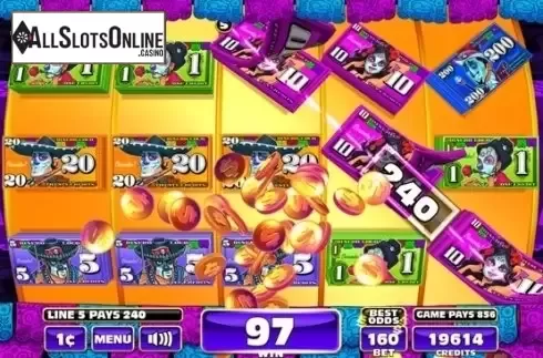 Win Screen. Dinare Loco from Incredible Technologies