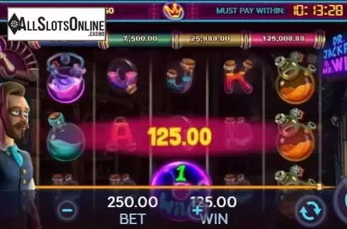 Win screen 2. Dr. Jackpot & Mr. Wild from 888 Gaming