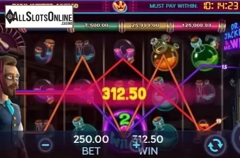 Win screen 1. Dr. Jackpot & Mr. Wild from 888 Gaming