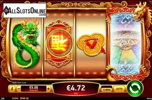 Win Screen 2. Dragon 8s 25x from Ruby Play