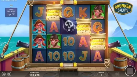 Drunken Sailors slot screenshot 4