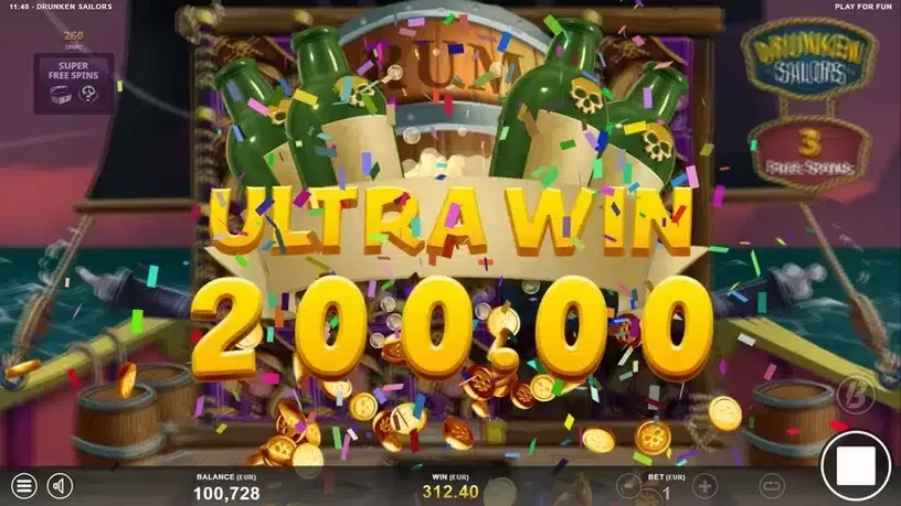 Drunken Sailors slot screenshot 7