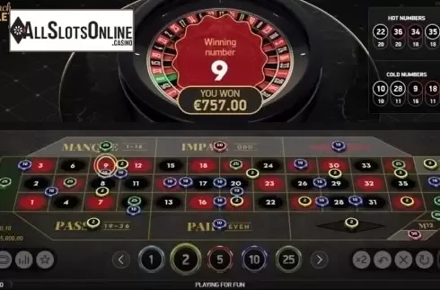 Game Screen. French Roulette VIP Limit from NetEnt