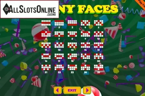 Screen9. Funny Faces from Portomaso Gaming
