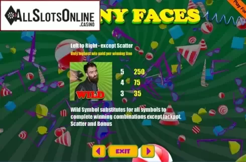Screen5. Funny Faces from Portomaso Gaming